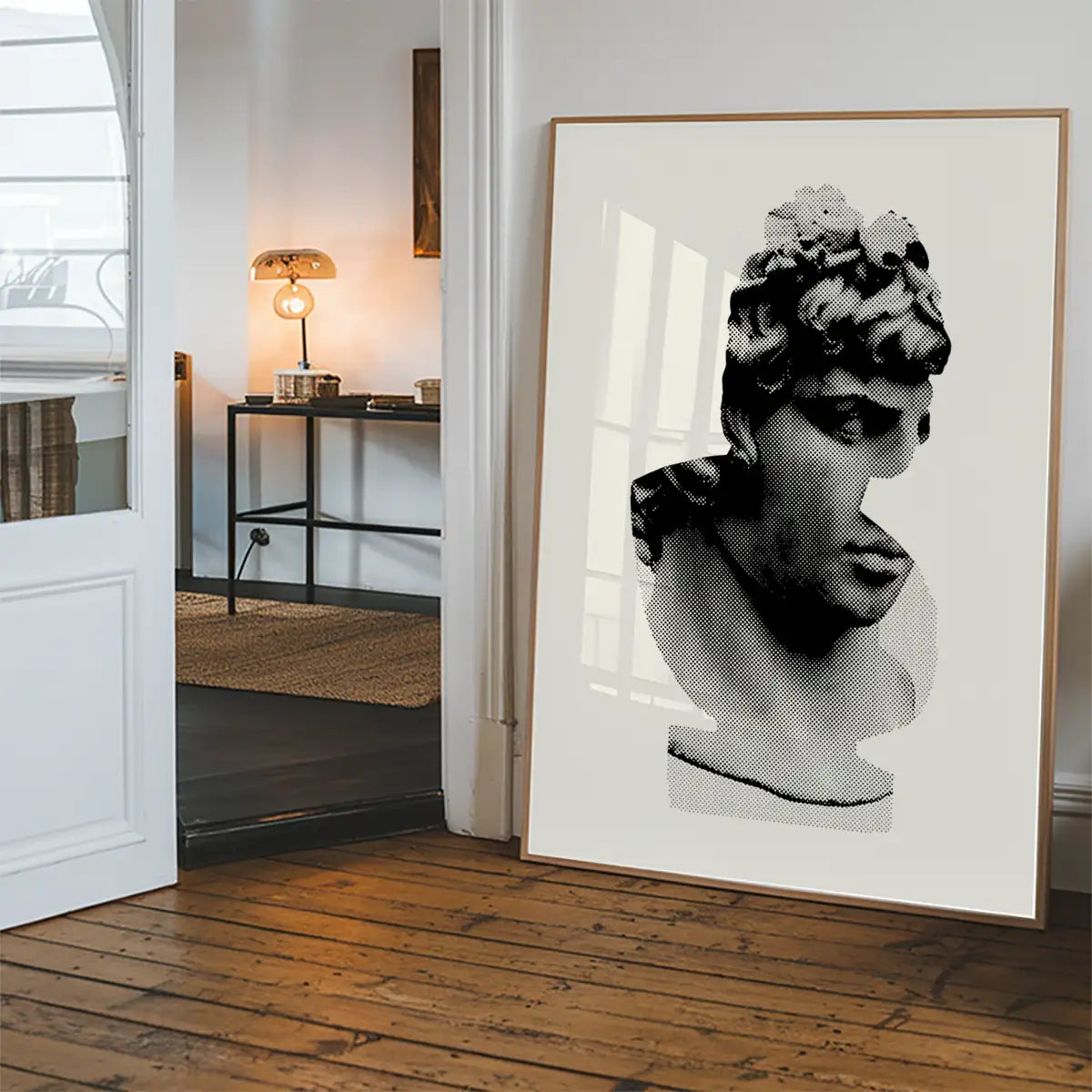 Bust 1 Black and White Print