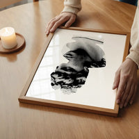 Bust 1 Black and White Print