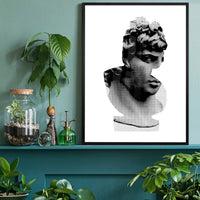 Bust 1 Black and White Print