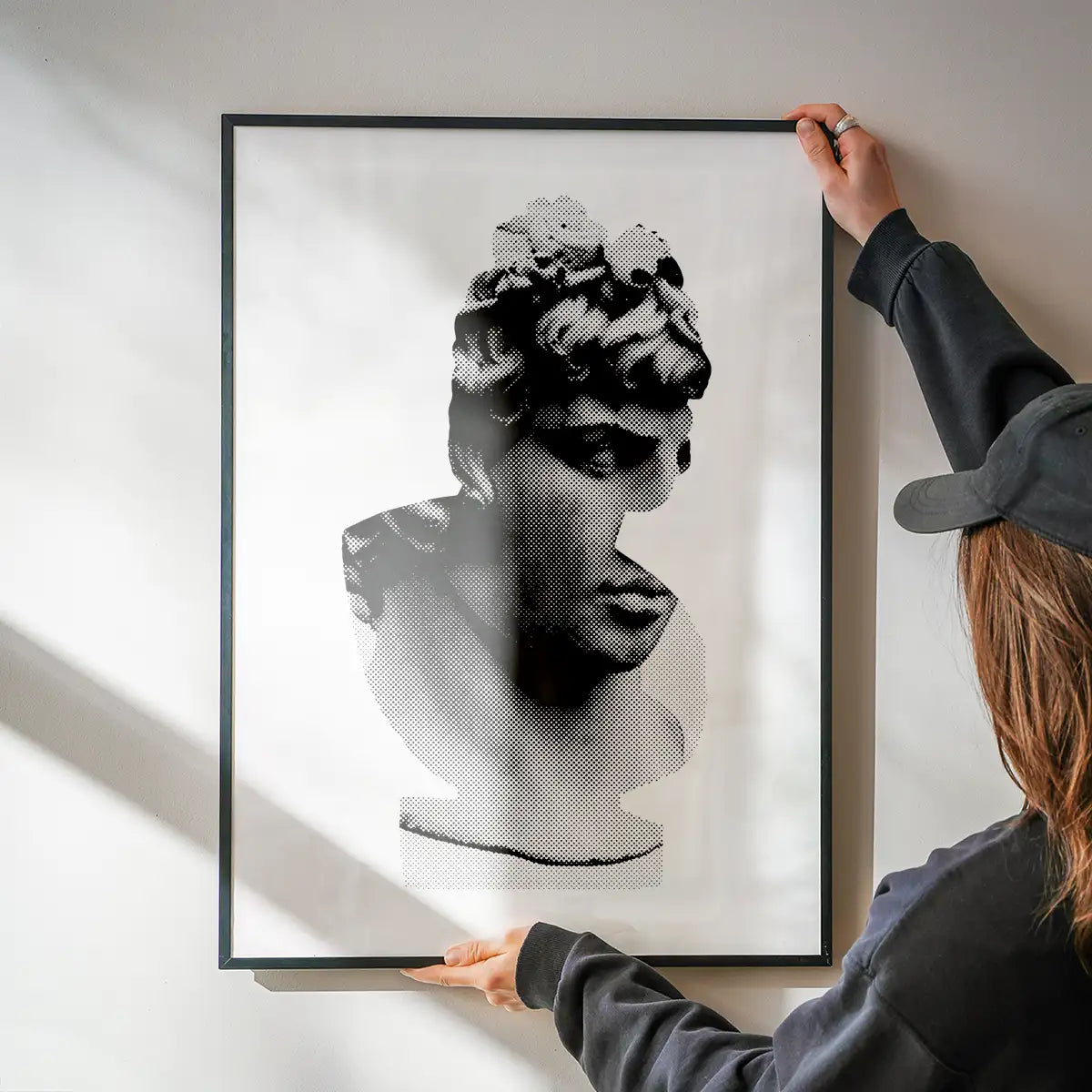Bust 1 Black and White Print