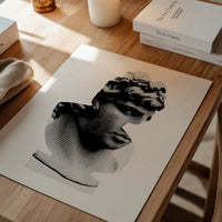Bust 1 Black and White Print