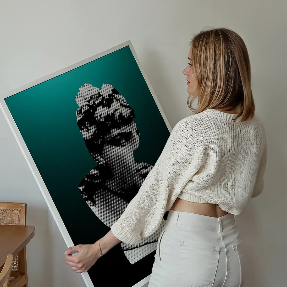 Bust 1 Green Print