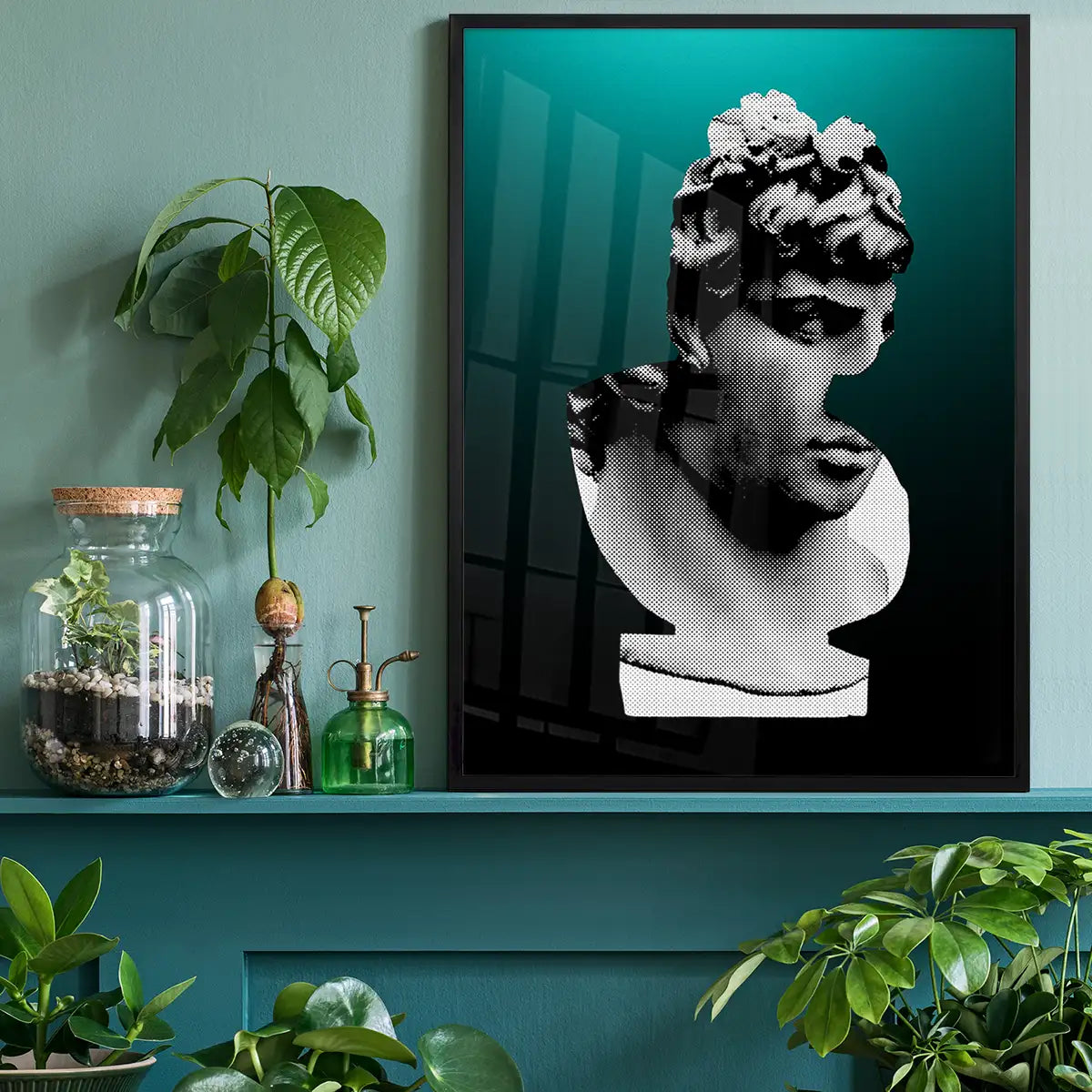 Bust 1 Green Print