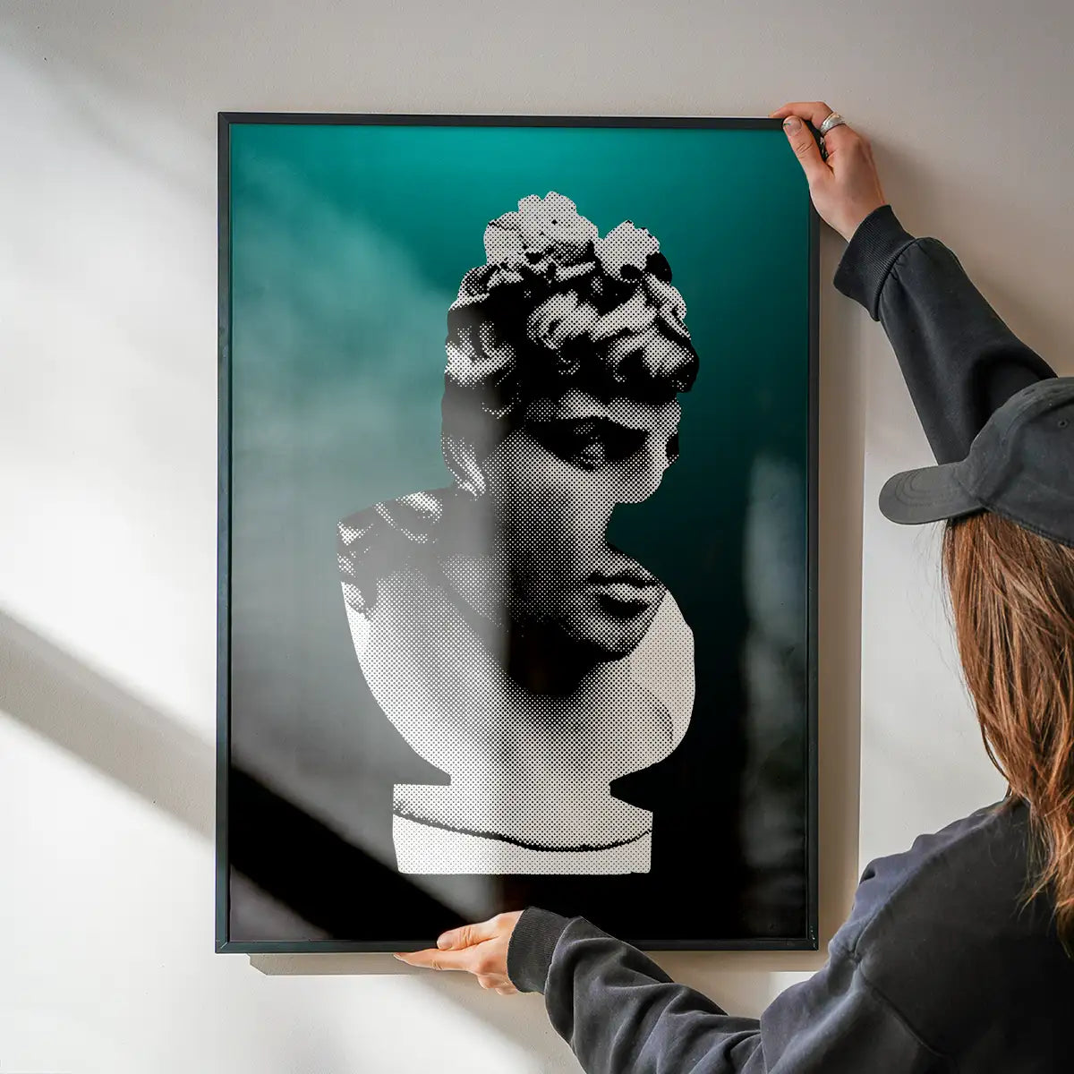 Bust 1 Green Print