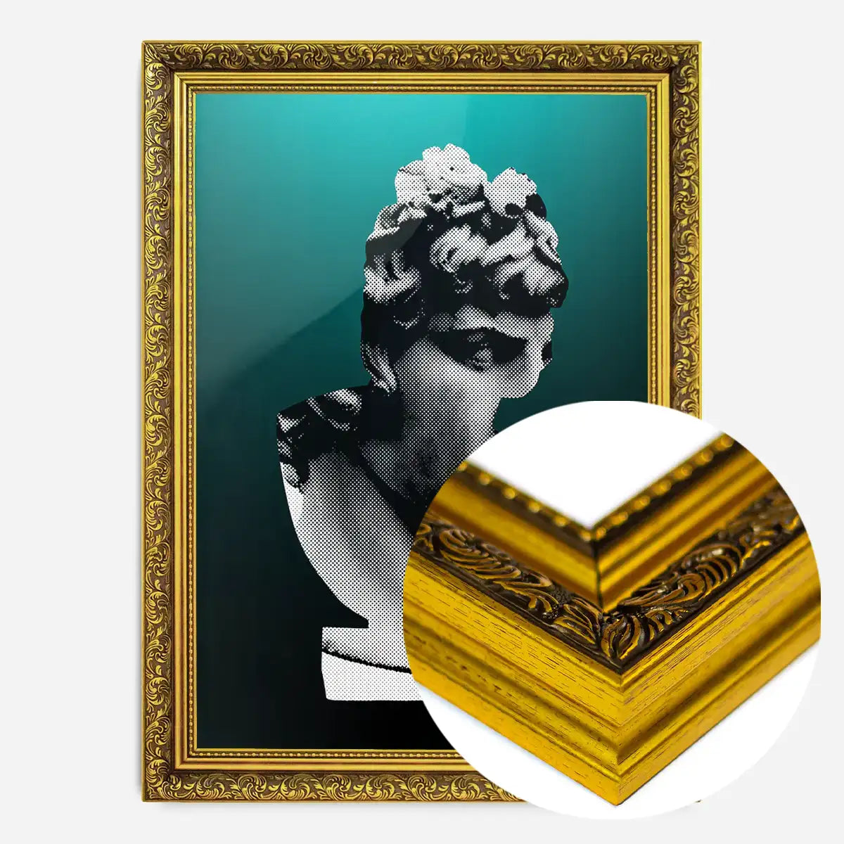 Bust 1 Green Print