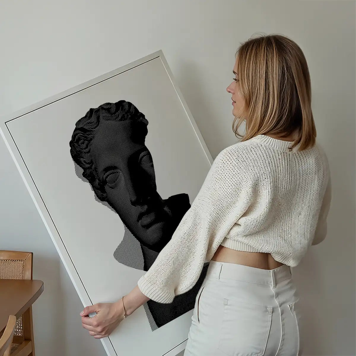 Bust 2 Black and White Print