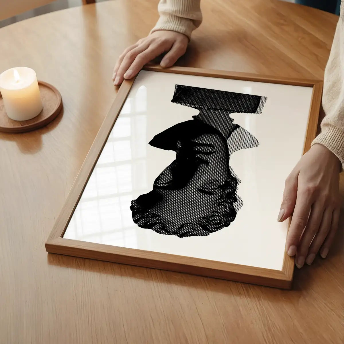 Bust 2 Black and White Print