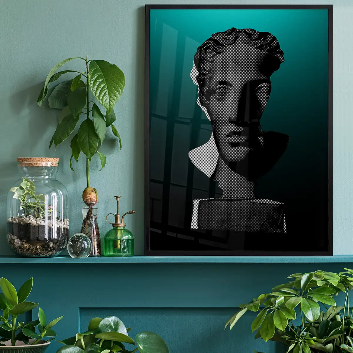 Bust 2 Green Print