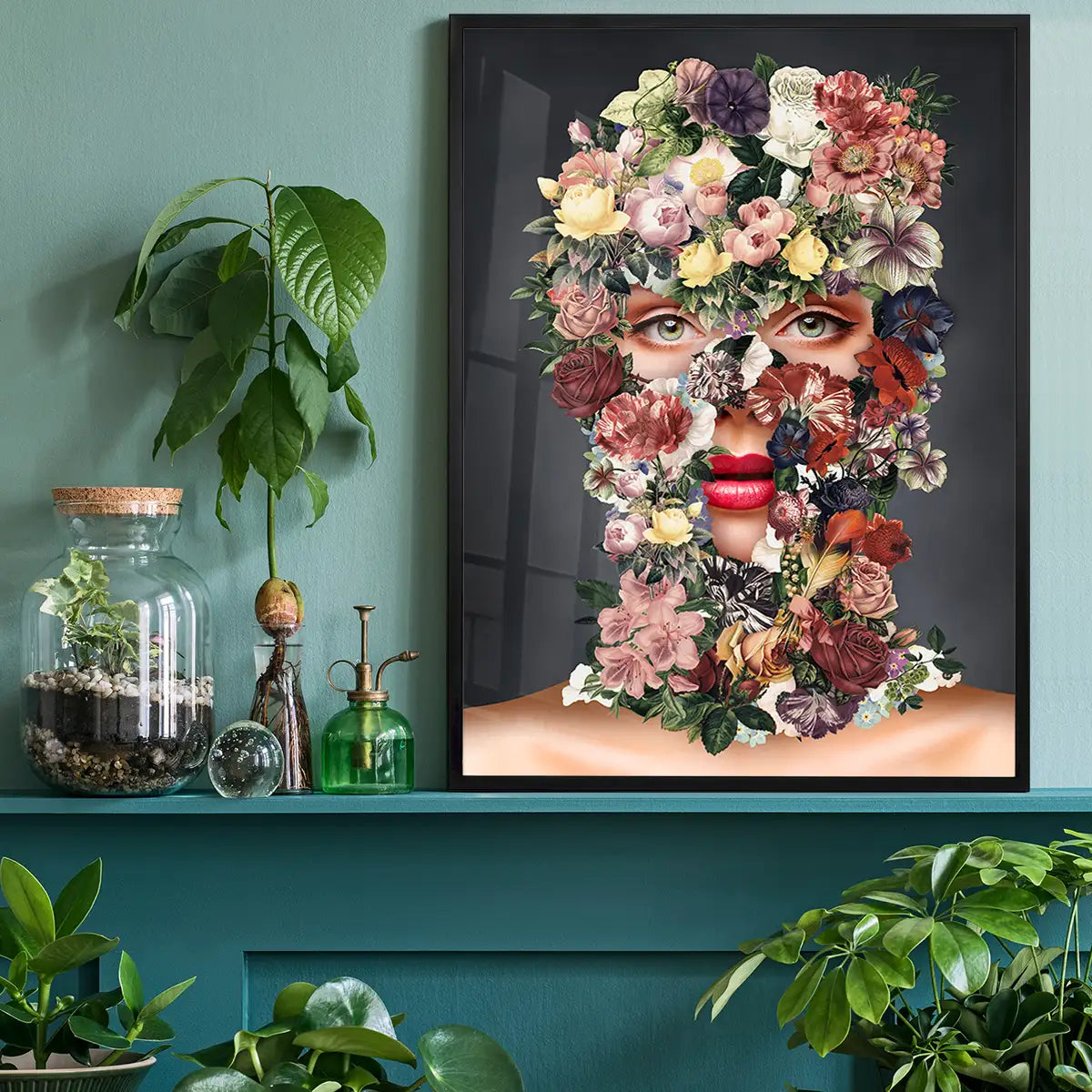 Flowerclava Black Floral Print
