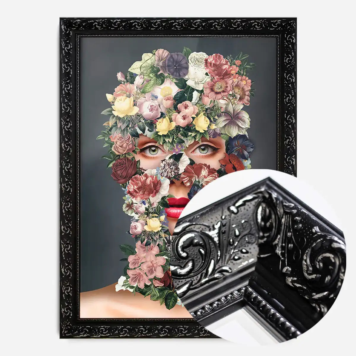Flowerclava Black Floral Print