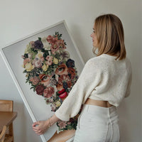 Flowerclava White Floral Print