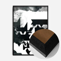 Geometric Abstract Black & White Print