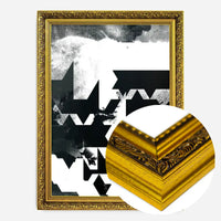 Geometric Abstract Black & White Print