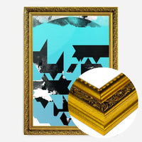 Geometric Abstract Blue Print