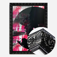 Geometric Moon Pink Print
