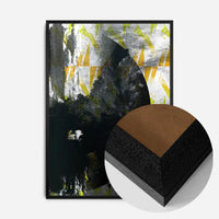 Geometric Moon Yellow Print