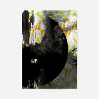 Geometric Moon Yellow Print