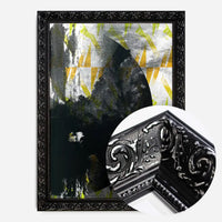 Geometric Moon Yellow Print