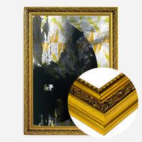 Geometric Moon Yellow Print