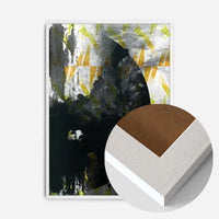 Geometric Moon Yellow Print