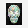 Geometric Pastel Pattern Skull Print