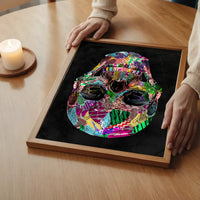 Geometric Pattern Skull Print
