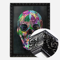 Geometric Pattern Skull Print
