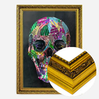 Geometric Pattern Skull Print
