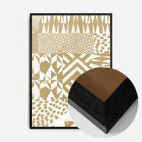 Geometric Segments Gold Print