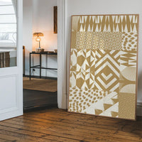 Geometric Segments Gold Print