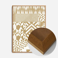 Geometric Segments Gold Print