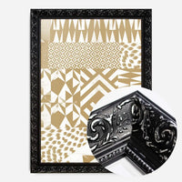 Geometric Segments Gold Print