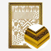 Geometric Segments Gold Print
