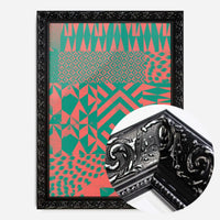 Geometric Segments Pink & Green Print