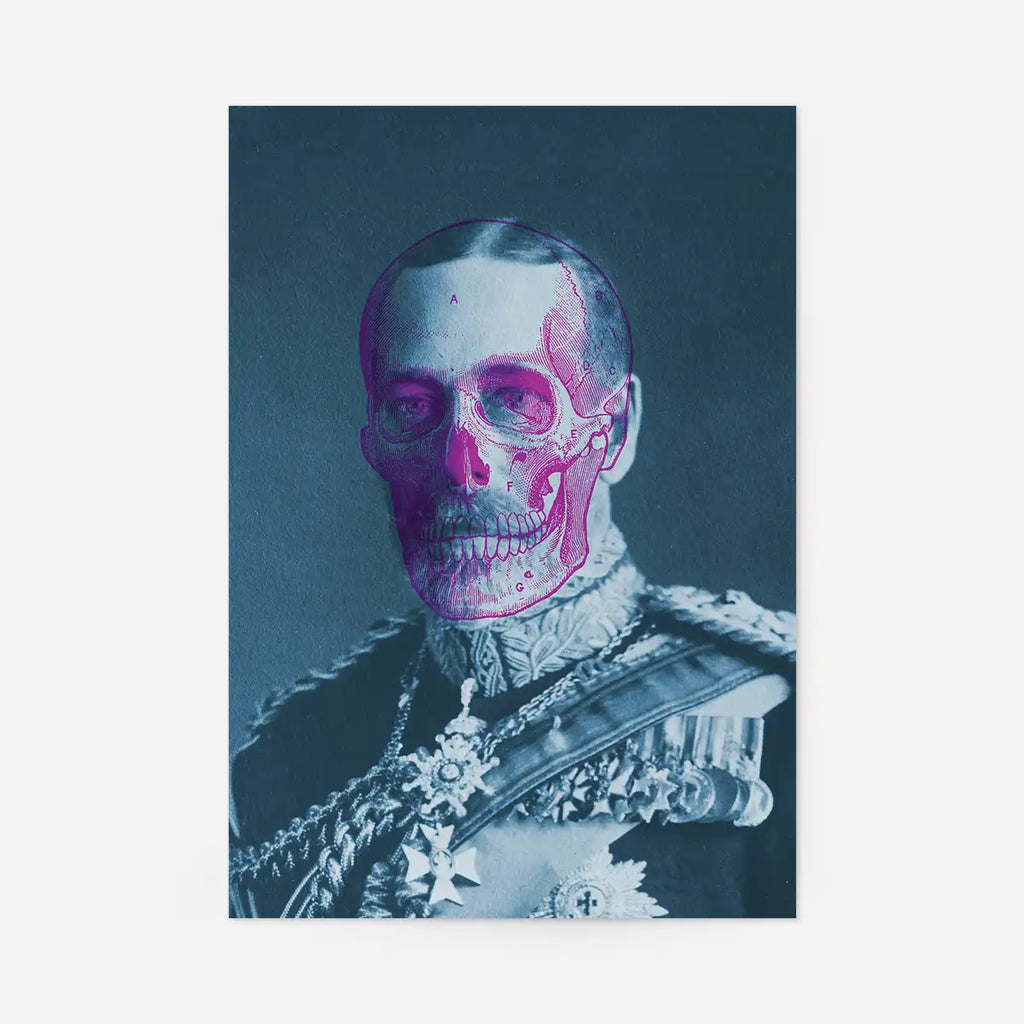 King George V Skull Print
