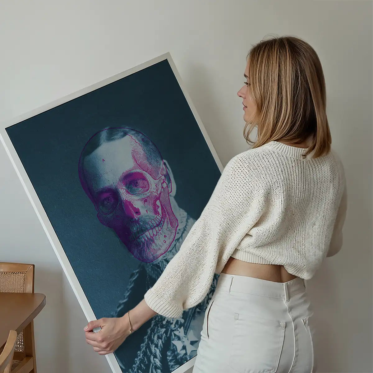 King George V Skull Colour Print