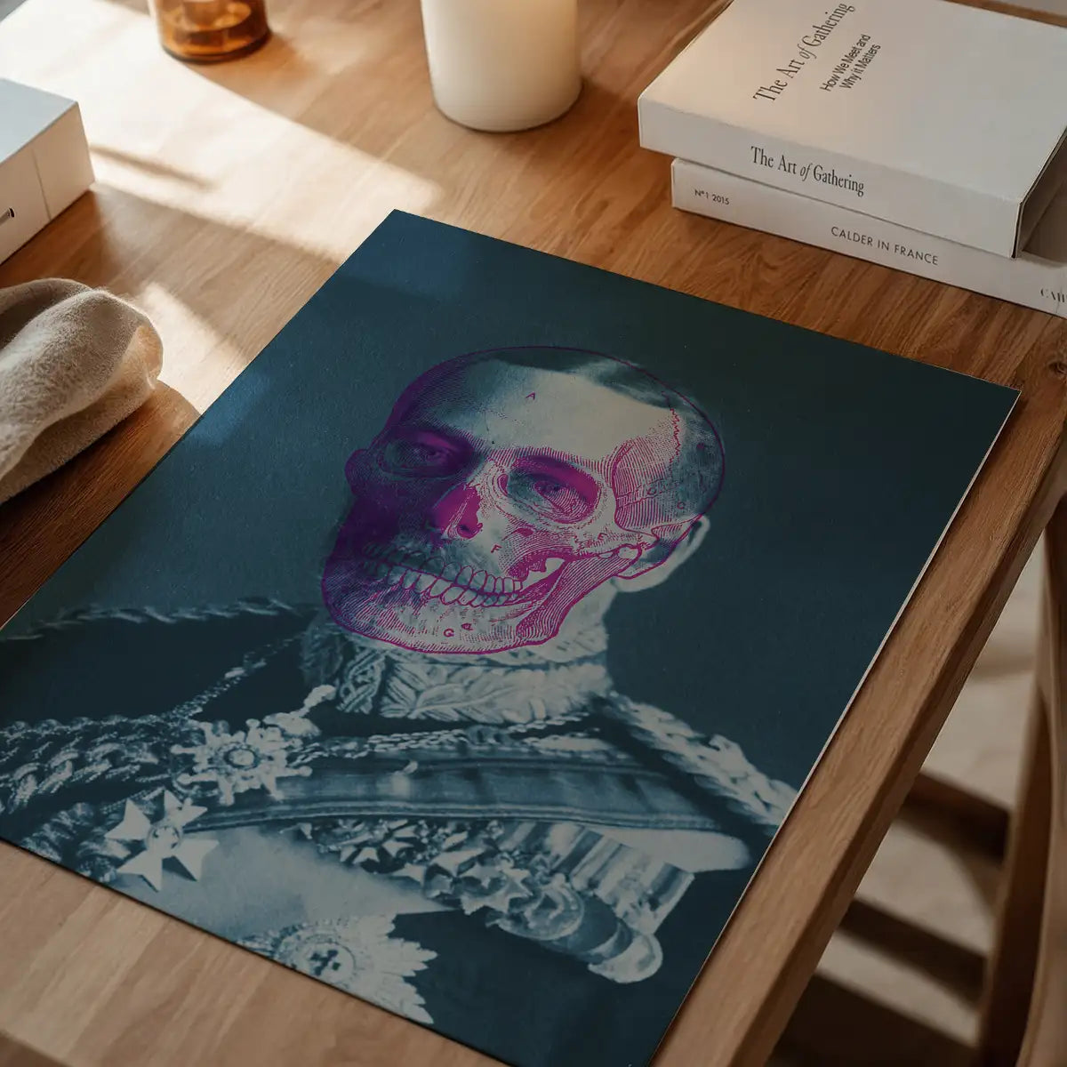 King George V Skull Colour Print