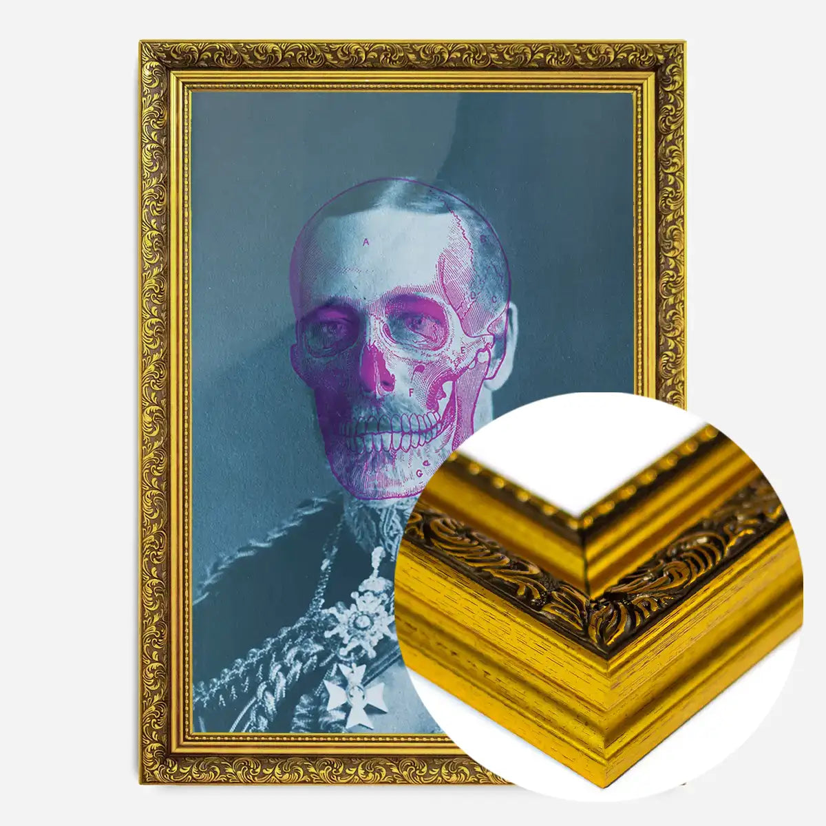 King George V Skull Colour Print