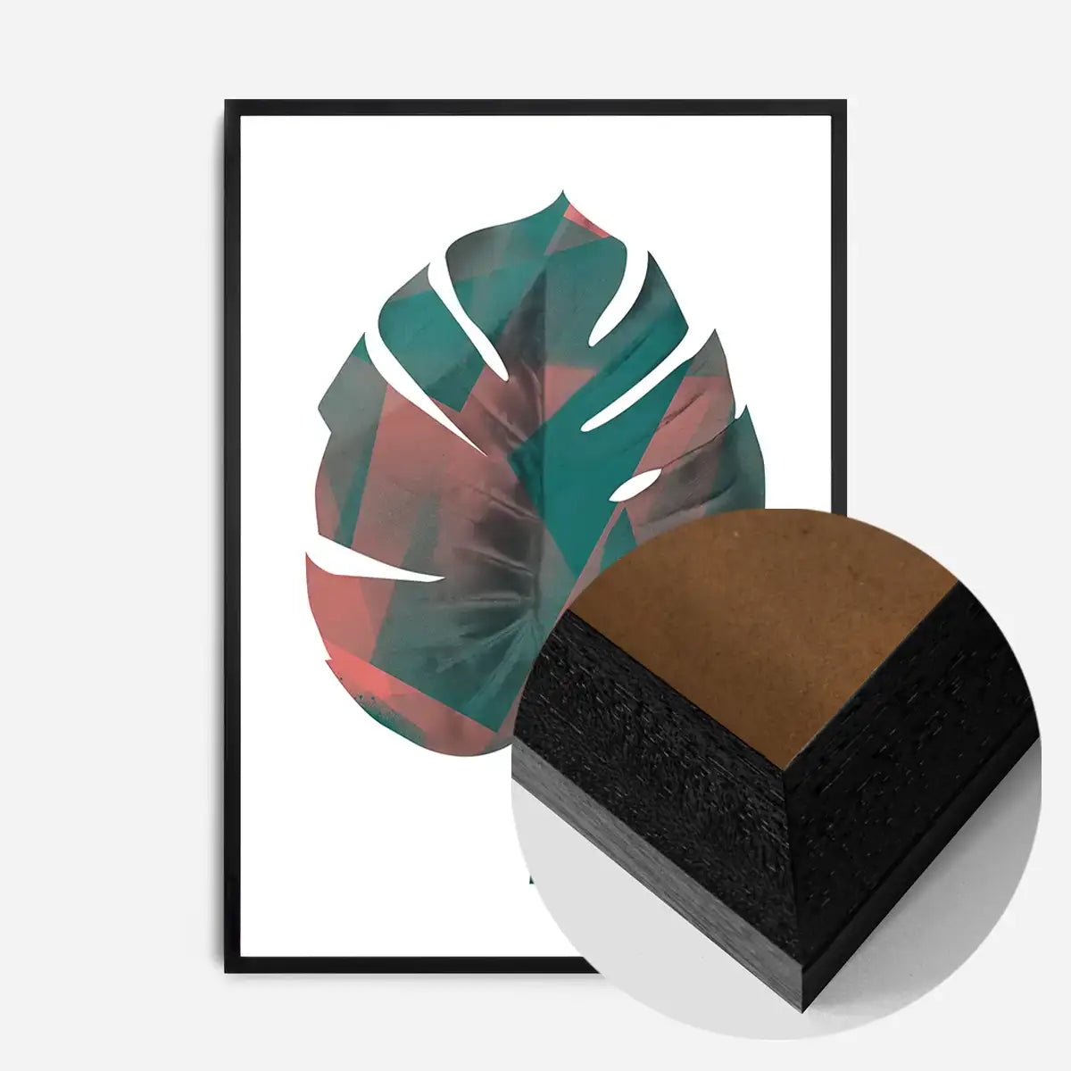 Oversized Tropical Leaf 1 White Print