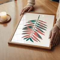 Oversized Tropical Leaf 2 White Print