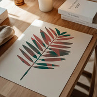 Oversized Tropical Leaf 2 White Print