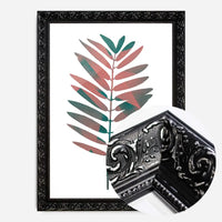 Oversized Tropical Leaf 2 White Print