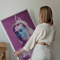 Queen Victoria Skull Colour Print