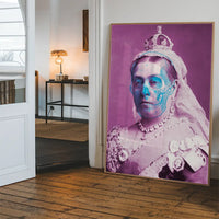 Queen Victoria Skull Colour Print