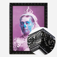 Queen Victoria Skull Colour Print
