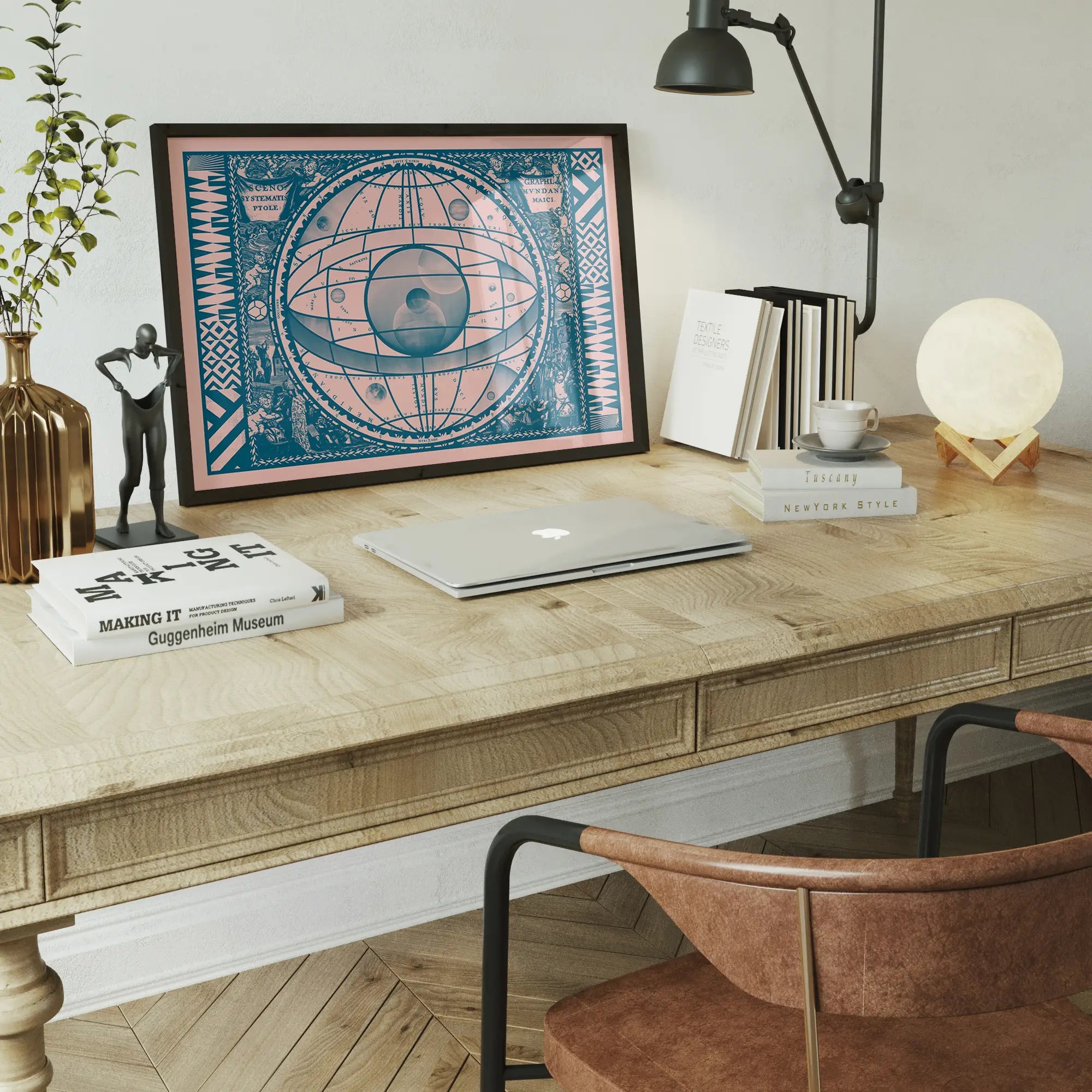 Sceno Systematis Astrology Pink Print