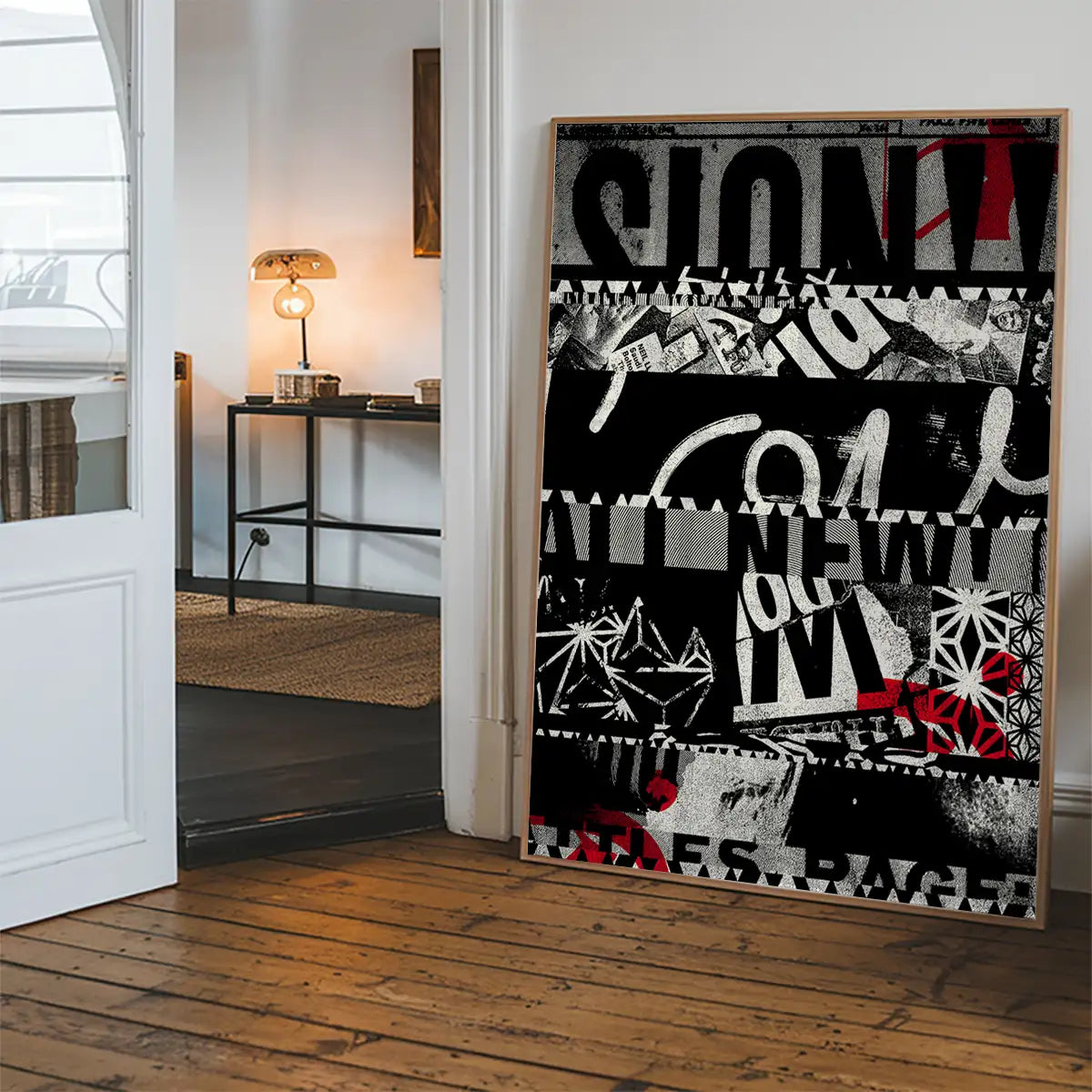 Shredded Abstract Typography 1 Print