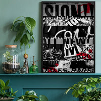 Shredded Abstract Typography 1 Print