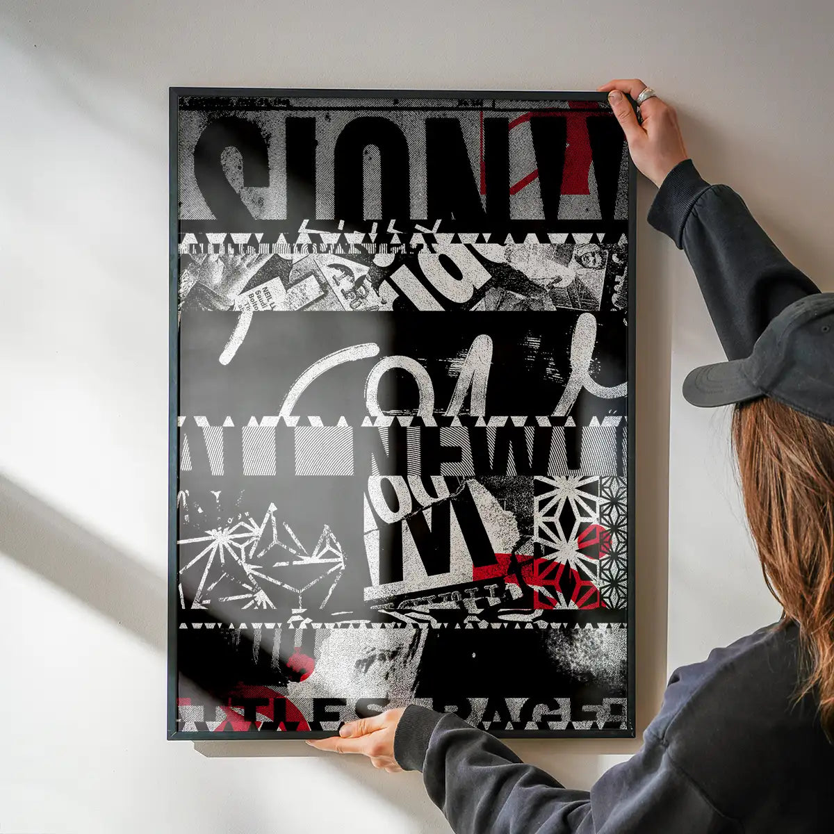 Shredded Abstract Typography 1 Print