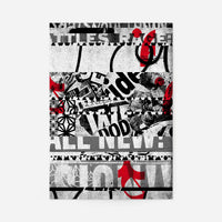 Shredded Abstract Typography 2 Print